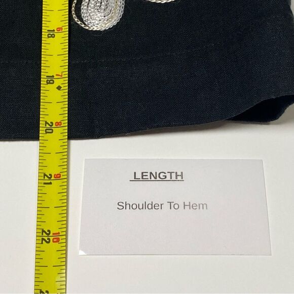 Vintage Studio Works Linen Blend Floral Embroidered Button Front Jacket Size PS - Picture 13 of 13